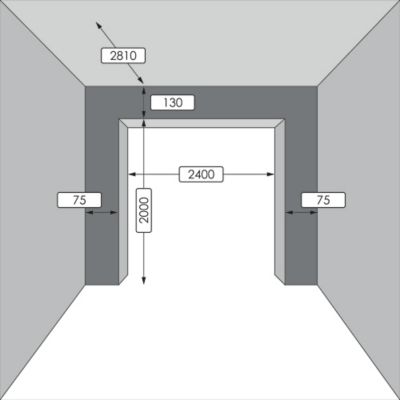 Porte de garage sectionnelle GoodHome blanc - L.240 x h.200 cm - motorisée (en kit)