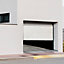 Porte de garage sectionnelle GoodHome blanc - L.300 x h.200 cm - motorisée (en kit)
