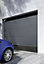 Porte de garage sectionnelle motorisée gris - L.240 x h.200 cm (en kit) + 4 télécommandes dont 2 offertes
