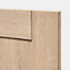 Porte de meuble de cuisine Alpinia décor chêne mat l. 25 cm x H. 72 cm GoodHome