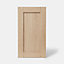 Porte de meuble de cuisine Alpinia décor chêne mat l. 40 cm x H. 72 cm GoodHome