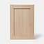 Porte de meuble de cuisine Alpinia décor chêne mat l. 50 cm x H. 72 cm GoodHome