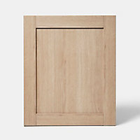 Porte de meuble de cuisine Alpinia décor chêne mat l. 60 cm x H. 72 cm GoodHome