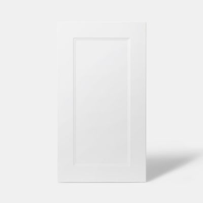 Porte de meuble de cuisine Artemisia blanc mat l. 40 cm x H. 72 cm GoodHome
