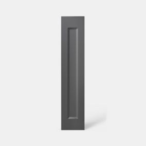 Porte de meuble de cuisine Artemisia gris graphite mat l. 15 cm x H. 72 cm GoodHome