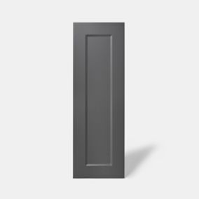 Porte de meuble de cuisine Artemisia gris graphite mat l. 30 cm x H. 90 cm GoodHome