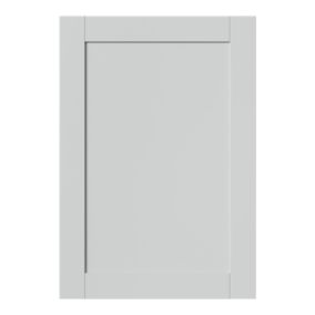 Porte de meuble de cuisine Ash gris mat l. 49,7 cm x H. 71,5 cm GoodHome