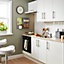 Porte de meuble de cuisine Balsamita blanc mat l. 15 cm x H. 72 cm GoodHome