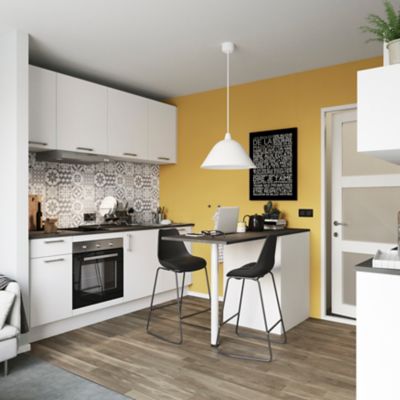 Porte de meuble de cuisine Balsamita blanc mat l. 60 cm x H. 72 cm GoodHome