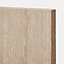 Porte de meuble de cuisine Chia décor chêne clair mat l. 25 cm x H. 72 cm GoodHome