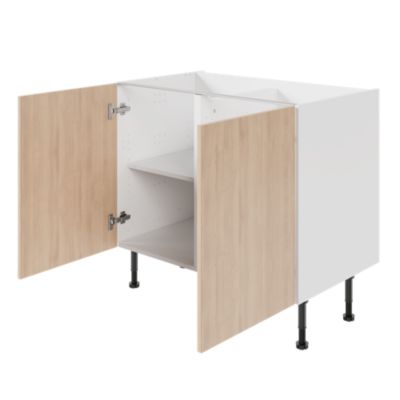 Porte de meuble de cuisine Chia décor chêne clair mat l. 50 cm x H. 72 cm GoodHome