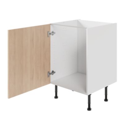 Porte de meuble de cuisine Chia décor chêne clair mat l. 60 cm x H. 72 cm GoodHome