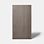 Porte de meuble de cuisine Chia décor chêne gris mat l. 40 cm x H. 72 cm GoodHome