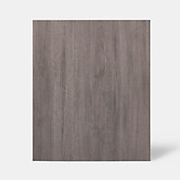 Porte de meuble de cuisine Chia décor chêne gris mat l. 60 cm x H. 72 cm GoodHome