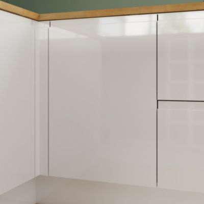 Porte de meuble de cuisine Garcinia blanc brillant l. 50 cm x H. 72 cm GoodHome