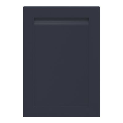 Porte de meuble de cuisine Garcinia bleu mat l. 50 cm x H. 72 cm GoodHome