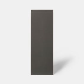 Porte de meuble de cuisine Garcinia gris anthracite brillant l. 25 cm x H. 72 cm GoodHome