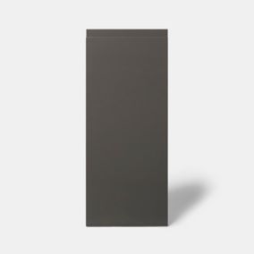 Porte de meuble de cuisine Garcinia gris anthracite brillant l. 30 cm x H. 72 cm GoodHome
