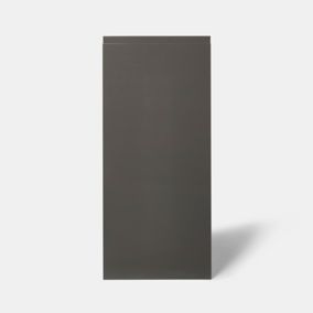 Porte de meuble de cuisine Garcinia gris anthracite brillant l. 40 cm x H. 90 cm GoodHome