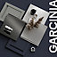 Porte de meuble de cuisine Garcinia gris anthracite brillant l. 50 cm x H. 35,6 cm GoodHome