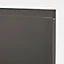 Porte de meuble de cuisine Garcinia gris anthracite brillant l. 50 cm x H. 72 cm GoodHome