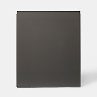 Porte de meuble de cuisine Garcinia gris anthracite brillant l. 60 cm x H. 72 cm GoodHome