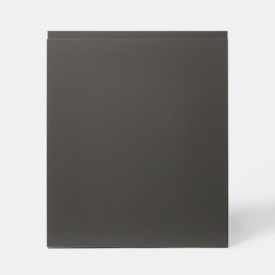 Porte de meuble de cuisine Garcinia gris anthracite brillant l. 60 cm x H. 72 cm GoodHome