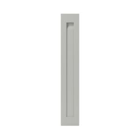 Porte de meuble de cuisine Garcinia gris ciment mat l. 15 cm x H. 90 cm GoodHome