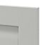 Porte de meuble de cuisine Garcinia gris ciment mat l. 40 cm x H. 72 cm GoodHome