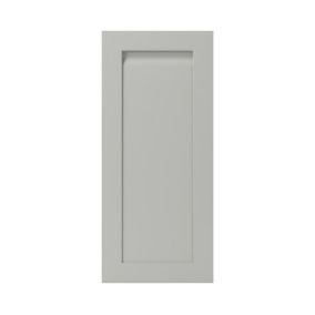 Porte de meuble de cuisine Garcinia gris ciment mat l. 40 cm x H. 90 cm GoodHome