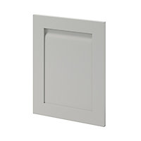 Porte de meuble de cuisine Garcinia gris ciment mat l. 45 cm x H. 60 cm GoodHome