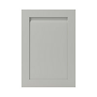 Porte de meuble de cuisine Garcinia gris ciment mat l. 50 cm x H. 72 cm GoodHome