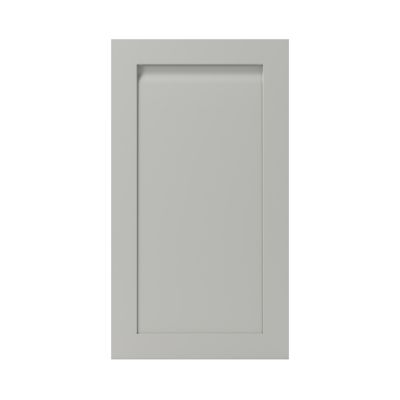 Porte de meuble de cuisine Garcinia gris ciment mat l. 50 cm x H. 90 cm GoodHome