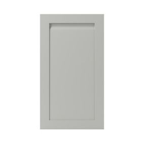 Porte de meuble de cuisine Garcinia gris ciment mat l. 50 cm x H. 90 cm GoodHome