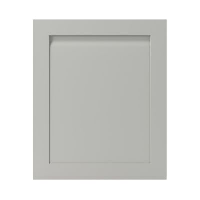 Porte de meuble de cuisine Garcinia gris ciment mat l. 60 cm x H. 72 cm GoodHome