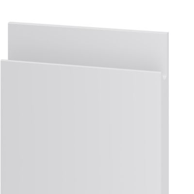 Porte de meuble de cuisine Garcinia gris clair brillant l. 15 cm x H. 72 cm GoodHome