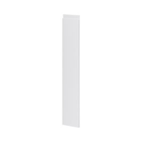 Porte de meuble de cuisine Garcinia gris clair brillant l. 15 cm x H. 90 cm GoodHome