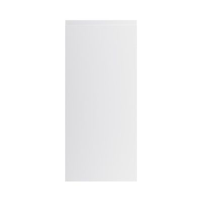 Porte de meuble de cuisine Garcinia gris clair brillant l. 40 cm x H. 90 cm GoodHome