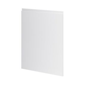 Porte de meuble de cuisine Garcinia gris clair brillant l. 60 cm x H. 80 cm GoodHome