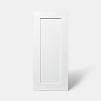 Porte de meuble de cuisine GoodHome Alpinia Blanc l. 39.7 cm x H. 89.5 cm