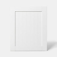 Porte de meuble de cuisine GoodHome Alpinia Blanc l. 59.7 cm x H. 72.3 cm
