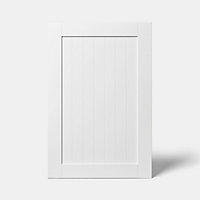 Porte de meuble de cuisine GoodHome Alpinia Blanc l. 59.7 cm x H. 89.5 cm