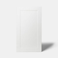 Porte de meuble de cuisine GoodHome Artemisia Blanc l. 49.7 cm x H. 89.5 cm