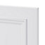 Porte de meuble de cuisine GoodHome Artemisia Blanc mouluré l. 39.7 cm x H. 71.5 cm