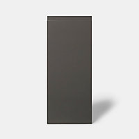 Porte de meuble de cuisine GoodHome Garcinia anthracite brillant l. 29.7 cm x H. 71.5 cm