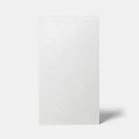 Porte de meuble de cuisine GoodHome Garcinia blanc brillant l. 49.7 cm x H. 89.5 cm