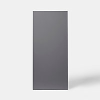 Porte de meuble de cuisine GoodHome Stevia Anthracite l. 39.7 cm x H. 89.5 cm