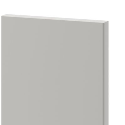Porte de meuble de cuisine GoodHome Stevia gris mat l. 14,7 x H. 71,5 cm