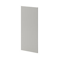 Porte de meuble de cuisine GoodHome Stevia gris mat l. 29,7 x H. 71,5 cm