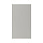 Porte de meuble de cuisine GoodHome Stevia gris mat l. 39,7 x H. 71,5 cm